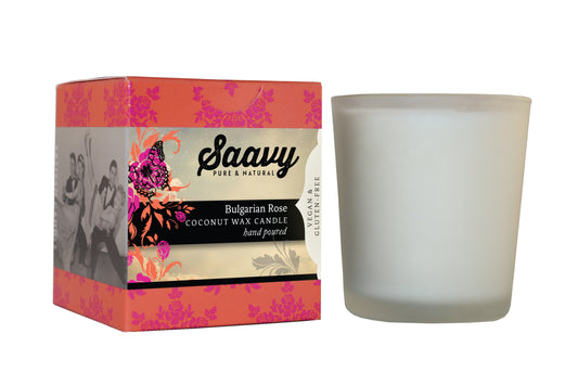 Natural Coconut Oil Candle - Bulgarian Rose