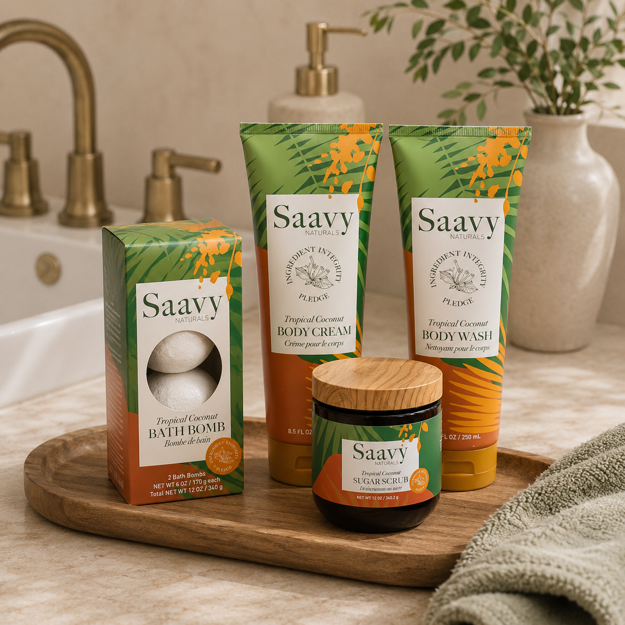 The Smooth in One Shower Set - Tropical Coconut