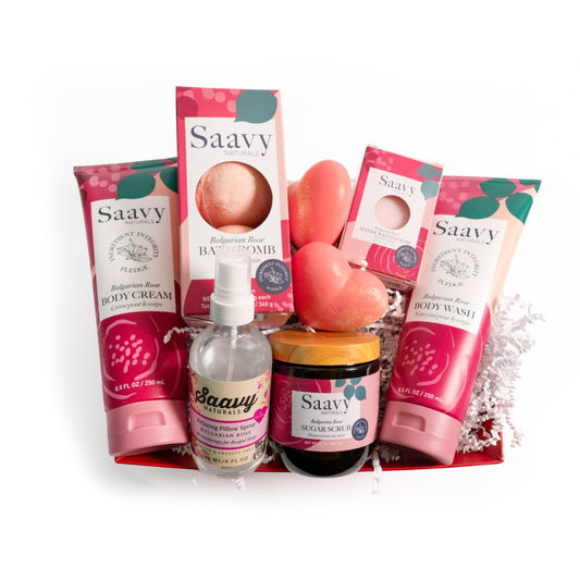 Bulgarian Rose Spa Set Basket