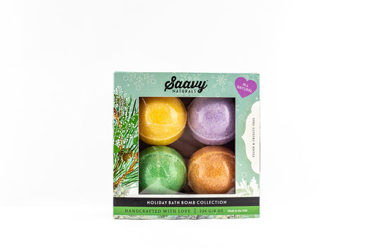 Saavy Naturals Holiday Bath Bomb Gift Set