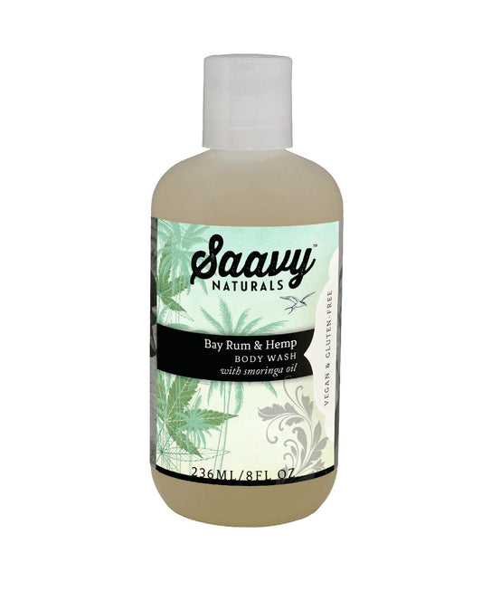 Bay Rum & Hemp Body Wash with Moringa Oil