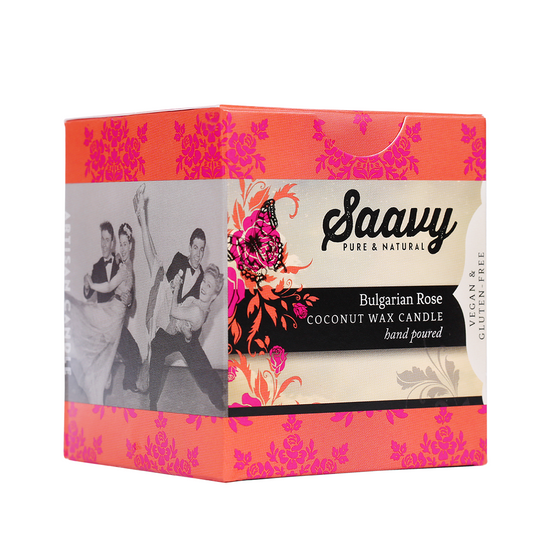 Natural Coconut Oil Candle - Bulgarian Rose