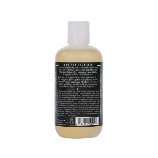 Natural and Organic Body Wash - Green Tea & Lime