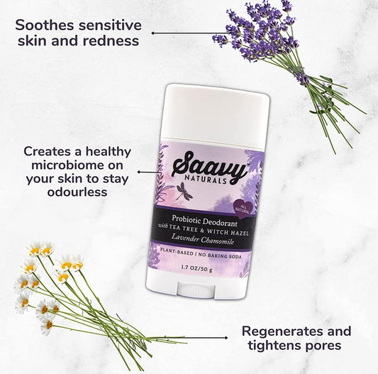 Lavender Chamomile Probiotic Deodorant 1.7 Oz