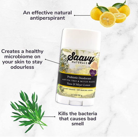Yuzu & Meyer Lemon Probiotic Deodorant 1.7 Oz