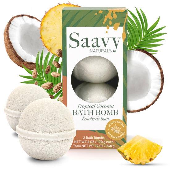 Tropical Coconut Bath Bomb Duo