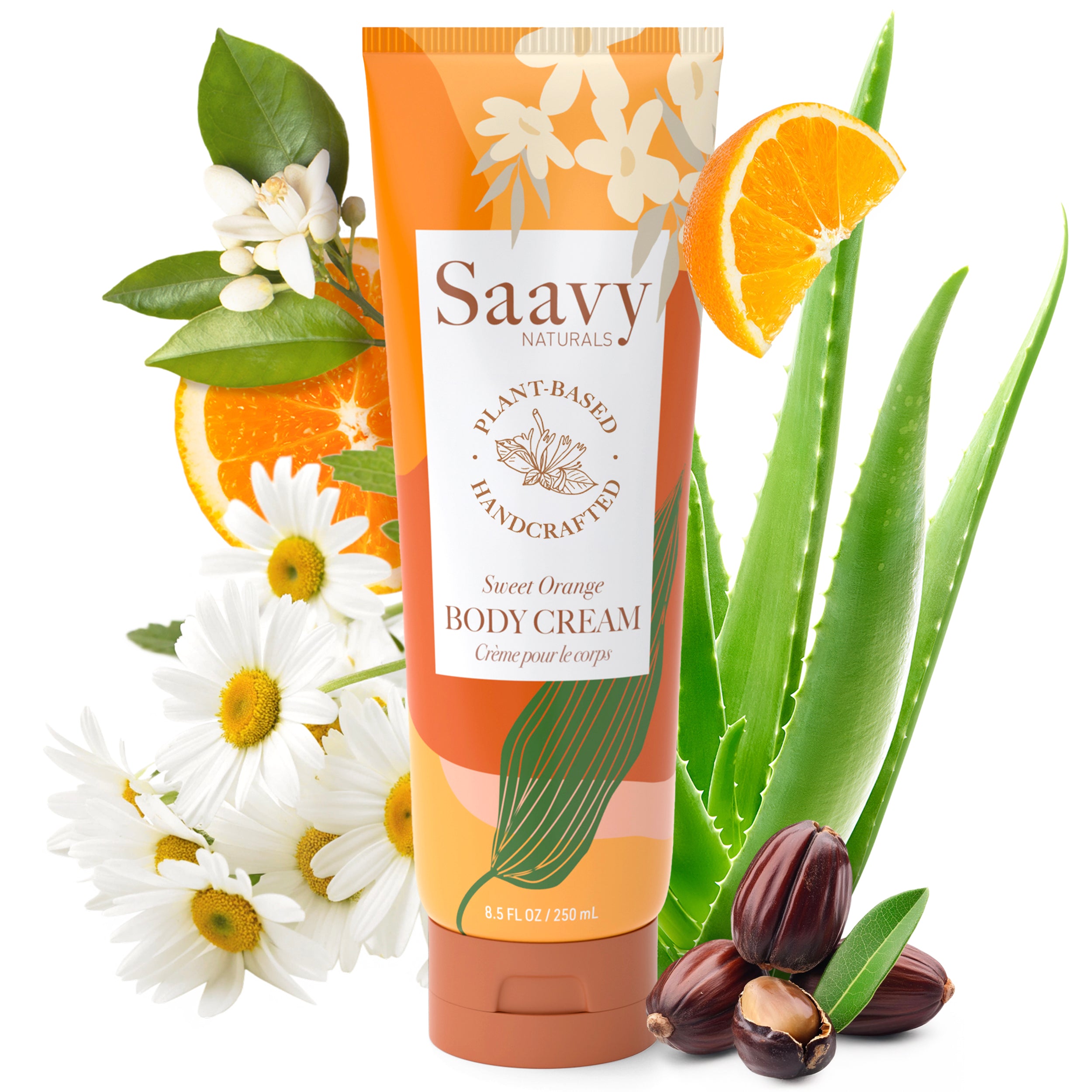 Sweet Orange Body Cream - Plant-Based | Saavy Naturals