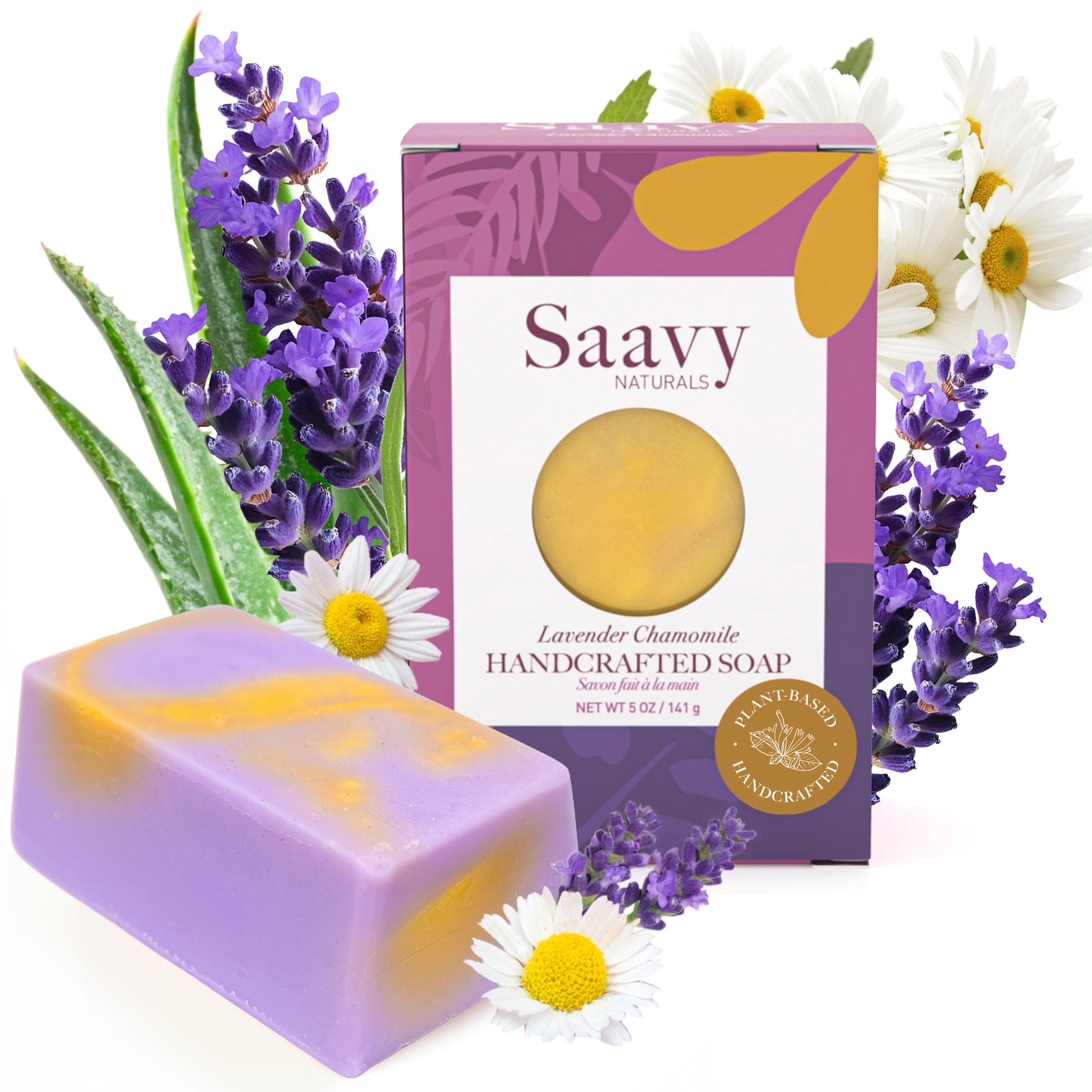 Lavender Chamomile Handcrafted Soap