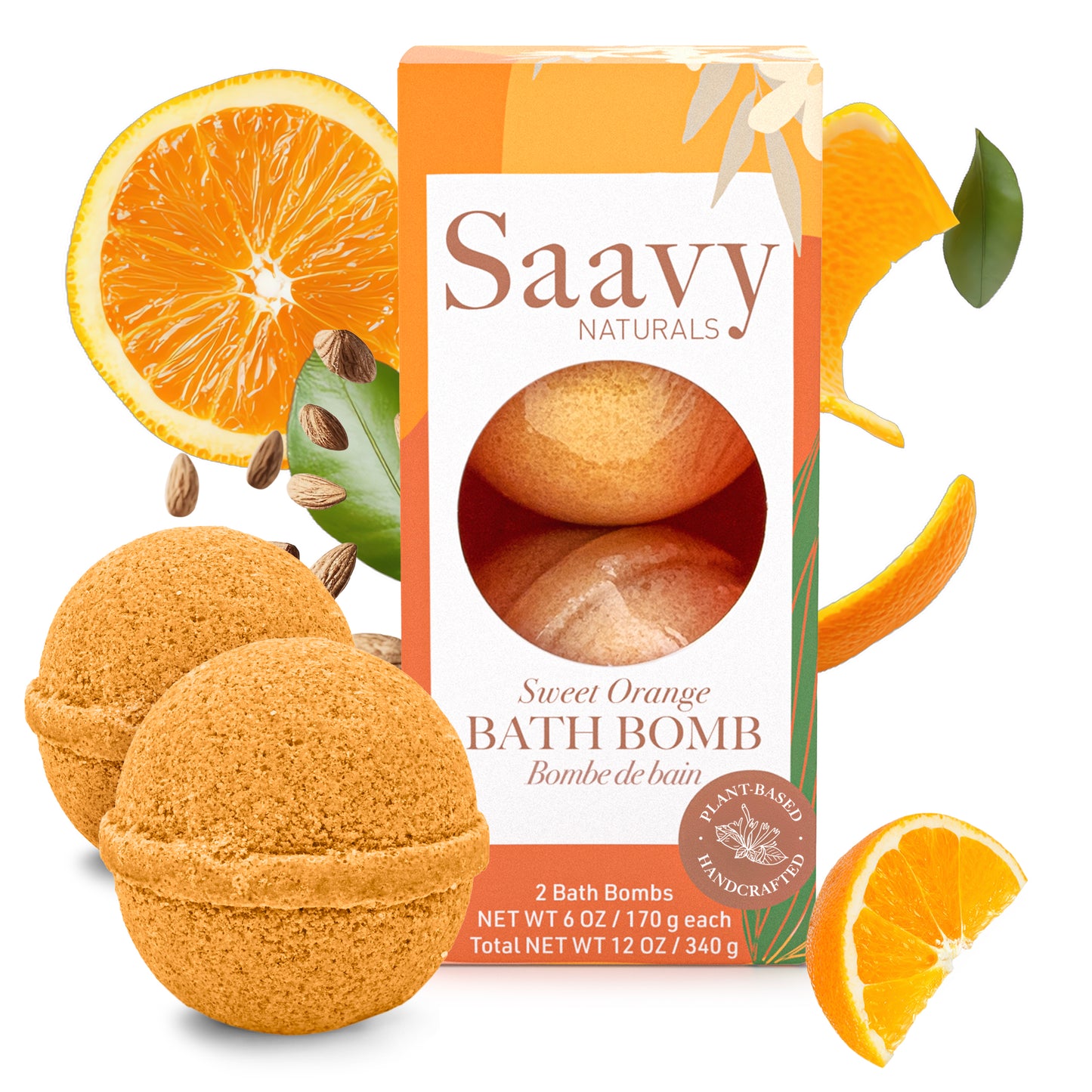 Sweet Orange Bath Bomb Duo