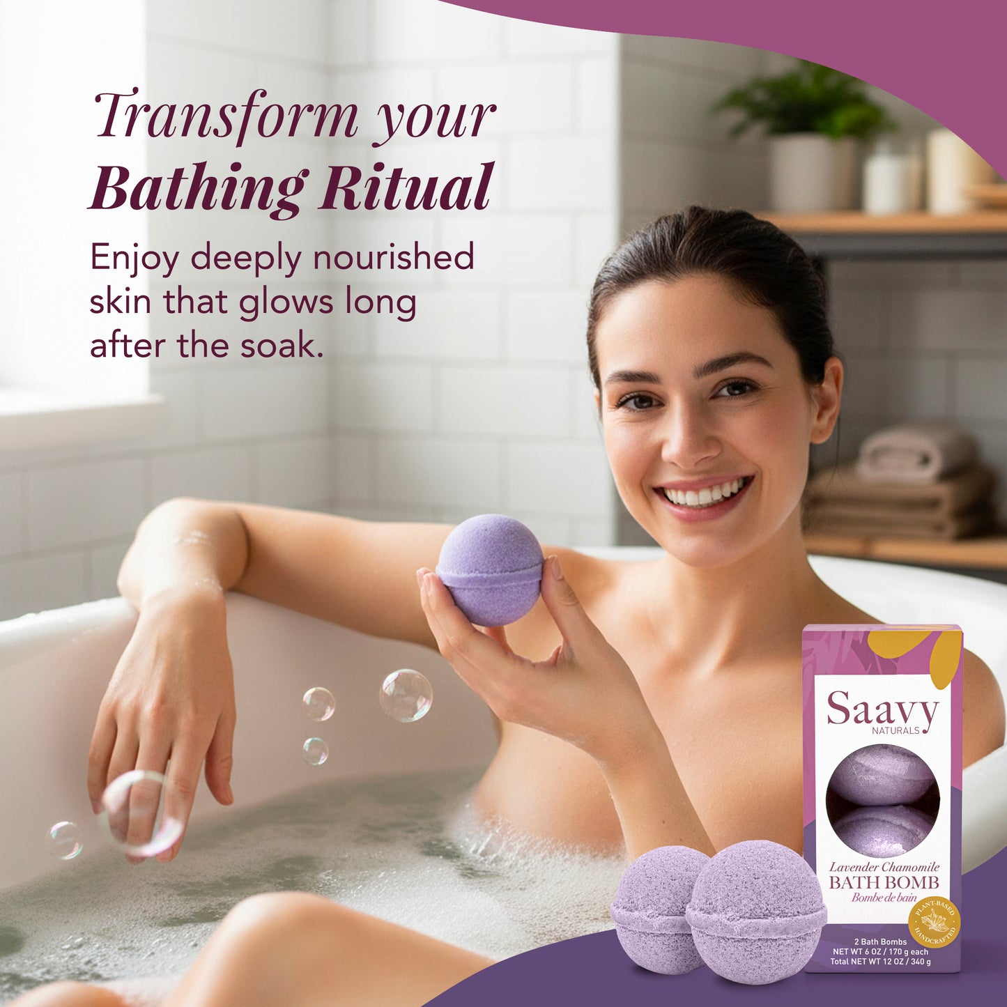 Bulgarian Rose Bath Bomb Duo - view 3