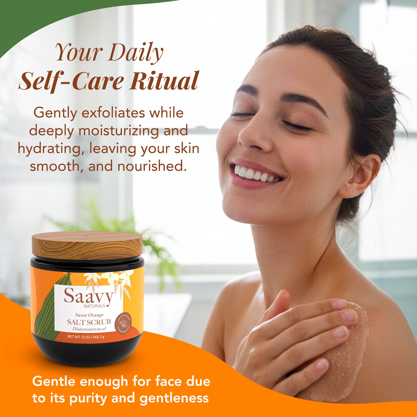 Sweet Orange Salt Scrub