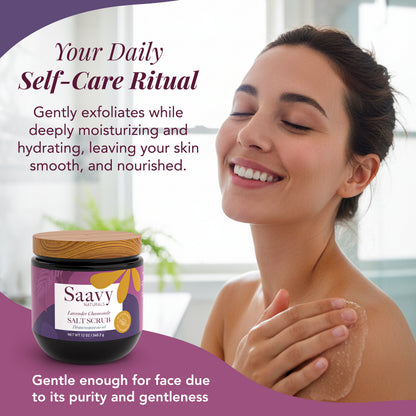 Lavender Chamomile Salt Scrub - view 3
