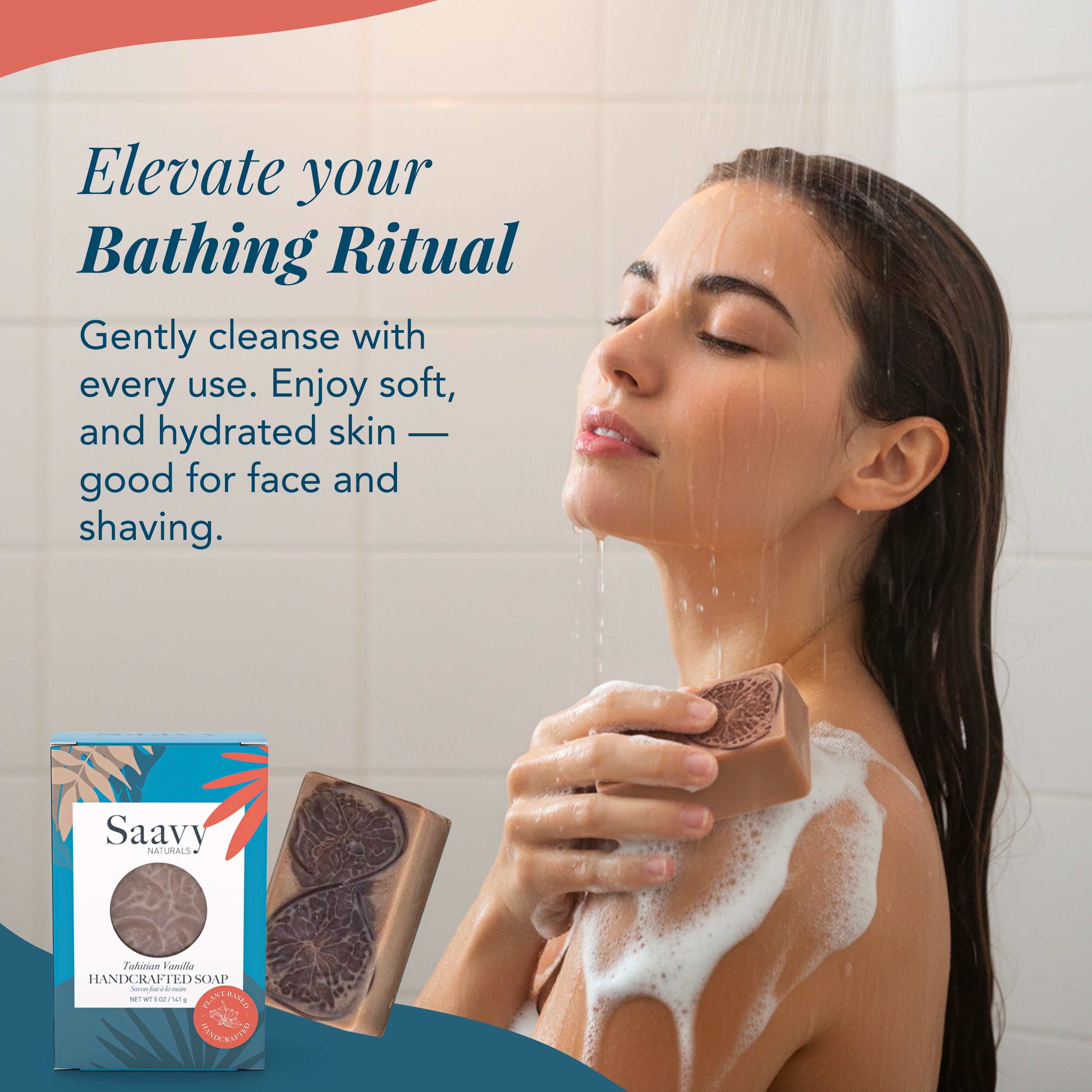 Tahitian Vanilla Bar Soap - Plant-Based | Saavy Naturals
