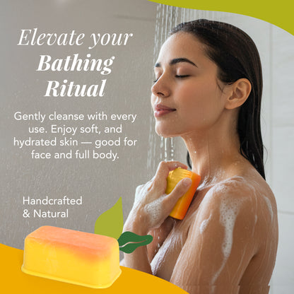 Yuzu & Meyer Lemon 1 lb Handcrafted Artisan Soap Loaf Gift Set