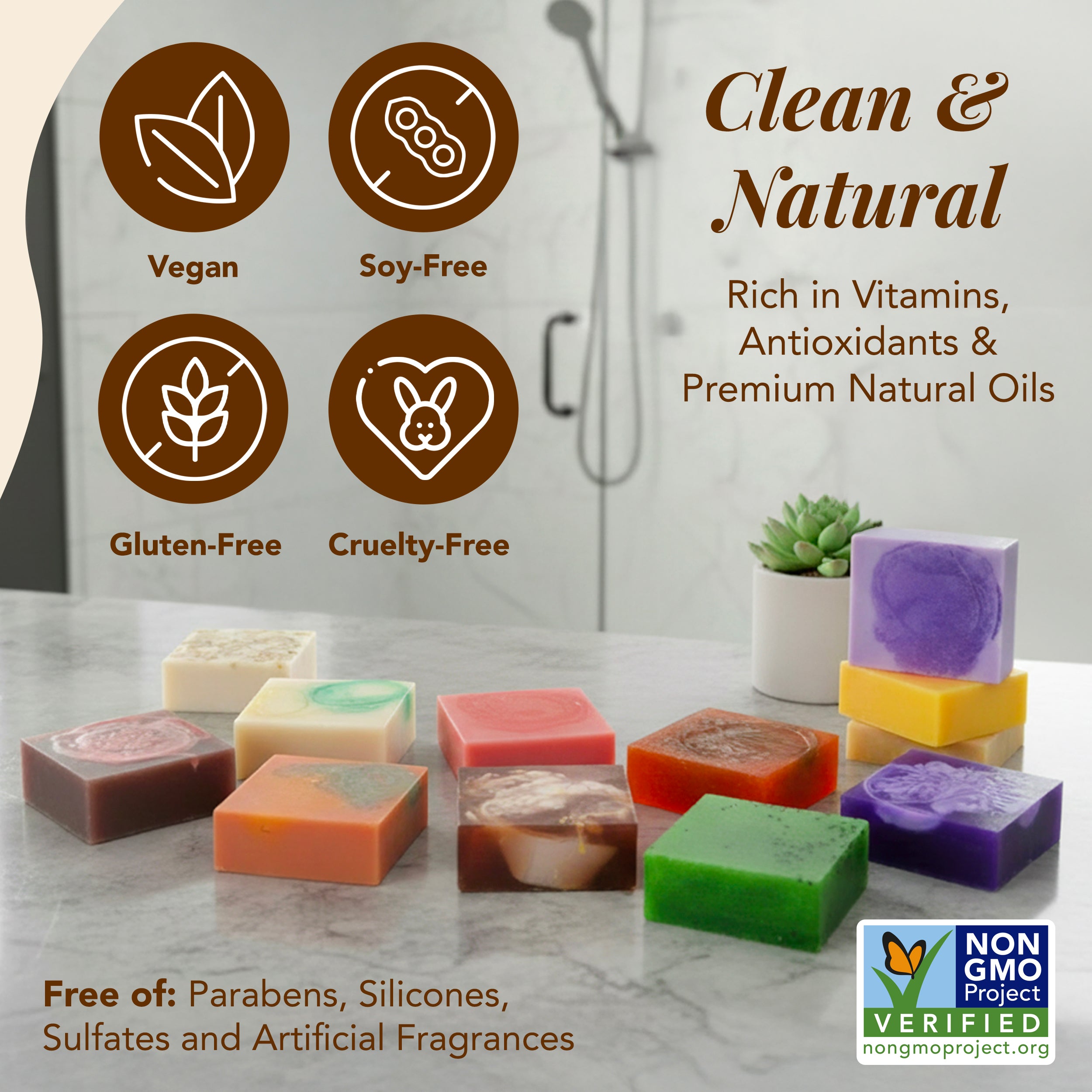 12-Pack Square Artisan Soap Variety Gift Set – Saavy Naturals
