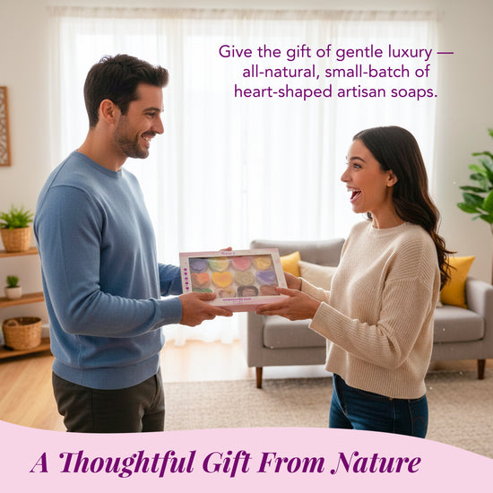 12-Pack Heart Artisan Soap valentine's Gift Set