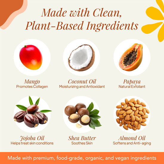 Mango Papaya 1 lb Handcrafted Artisan Soap Loaf Gift Set