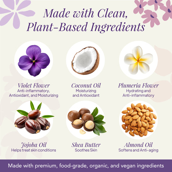 Plumeria Violet 1 lb Handcrafted Artisan Soap Loaf Gift Set