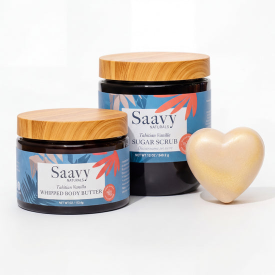 Saavy Naturals Tahitian Vanilla Body Care Bundle