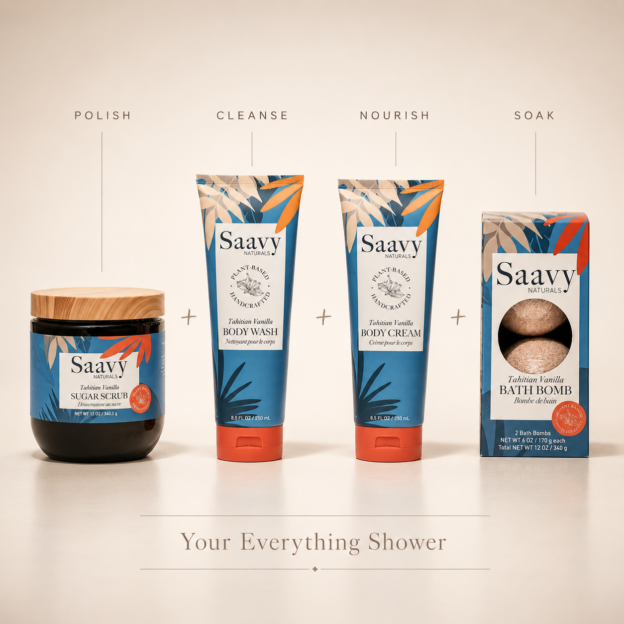 The Smooth in One Shower Set - Tahitian Vanilla