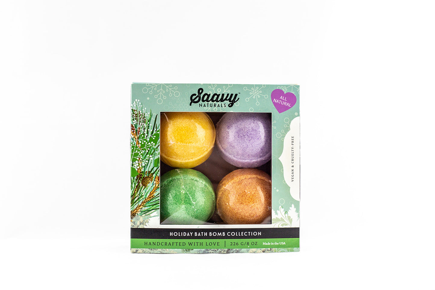 Saavy Naturals Holiday Bath Bomb Gift Set