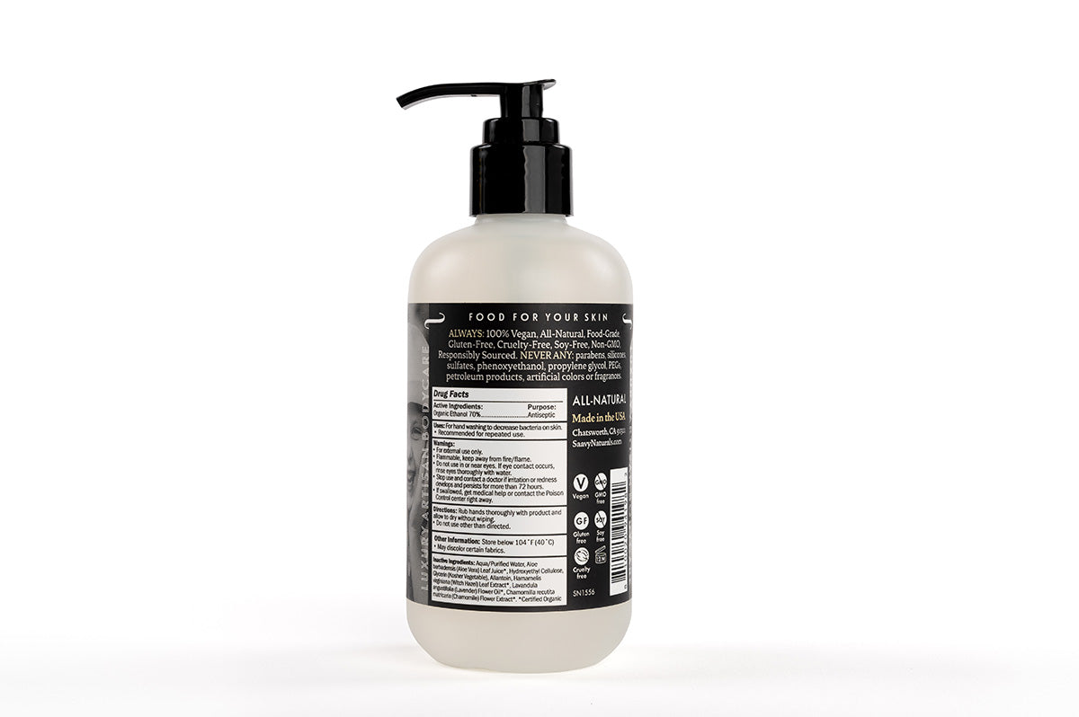 Orange Vanilla Gel Sanitizer - back