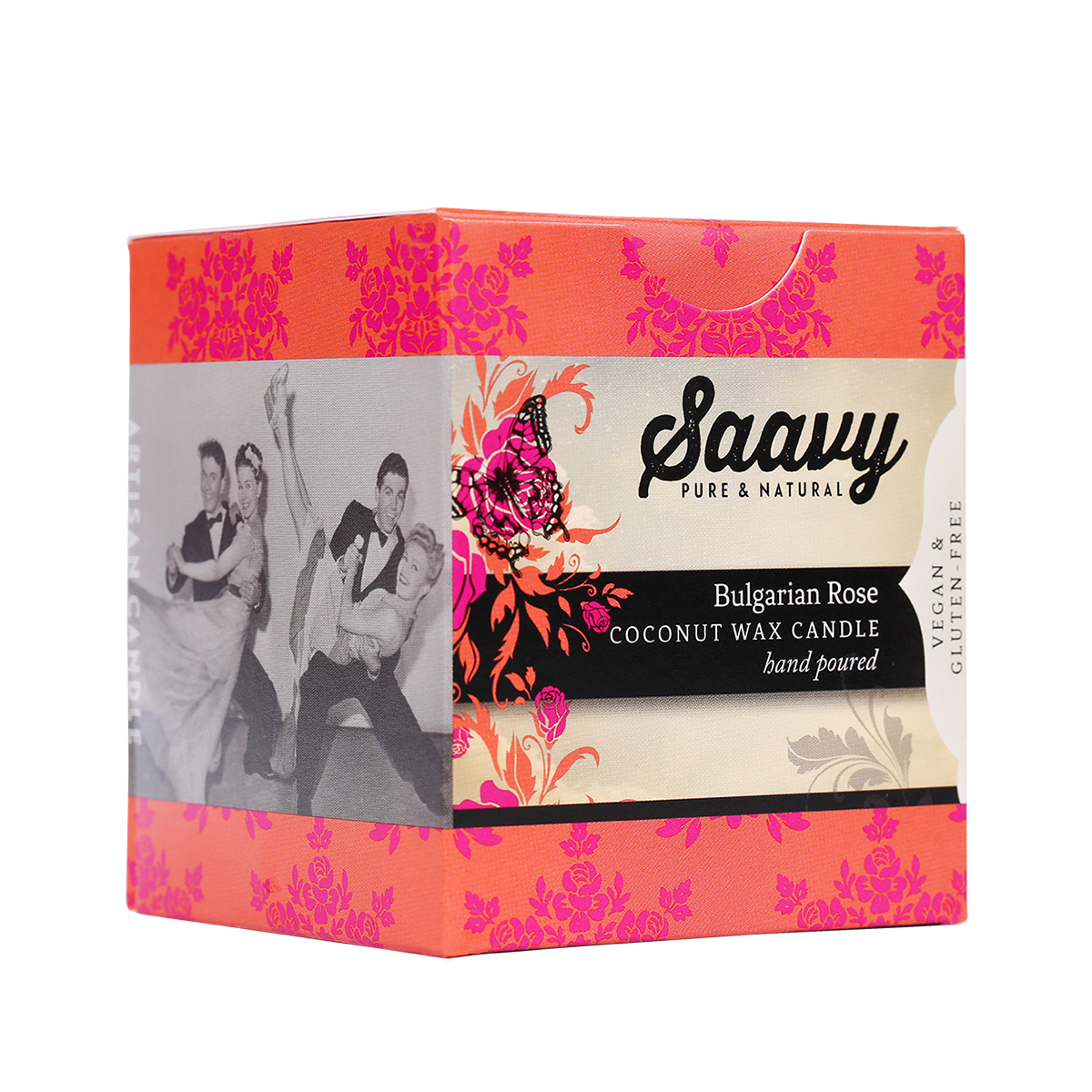 Natural Coconut Oil Candle - Bulgarian Rose