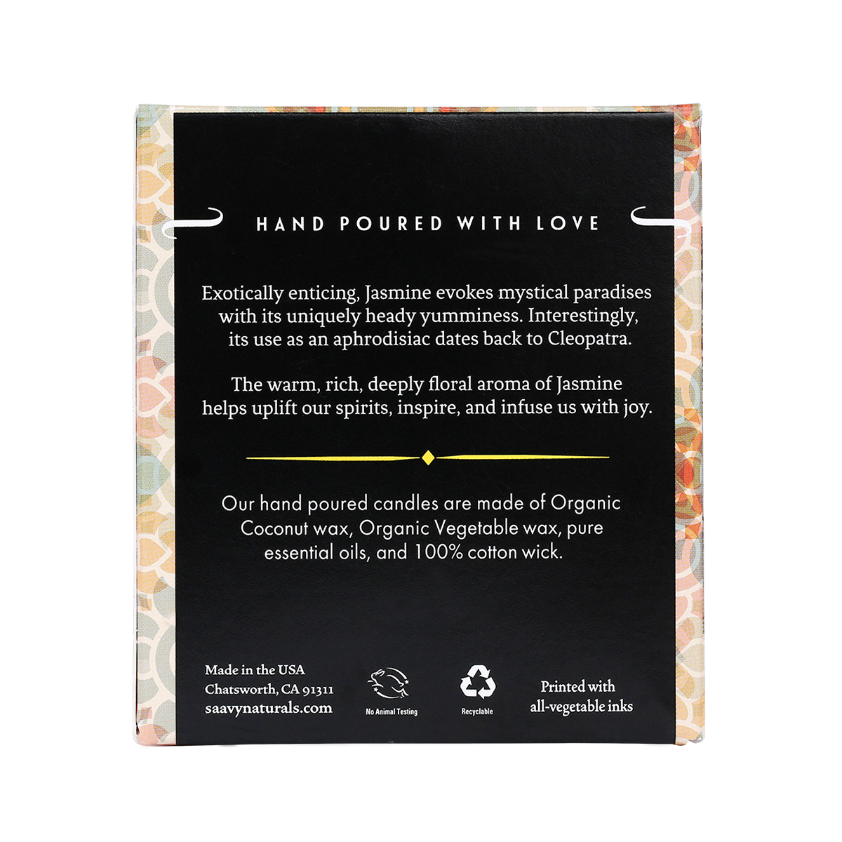 Natural Coconut Oil Candle - Jasmine