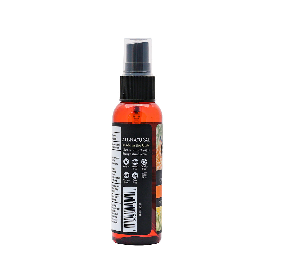 Orange Vanilla Hand Sanitizer - label